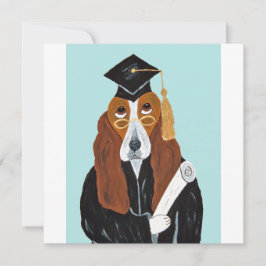 Basset Hound Absolvent Einladung