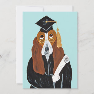 Basset Hound Absolvent Einladung