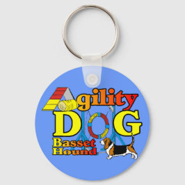 Basset Hound Agility Geschenke Schlüsselanhänger