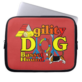 Basset_Hound_Agility Laptopschutzhülle