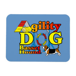 Basset_Hound_Agility Magnet