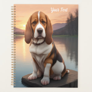 Basset Hound am See Planer