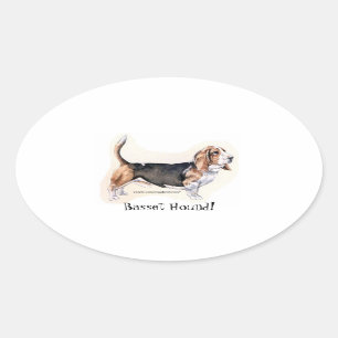 Basset Hound! Aufkleber