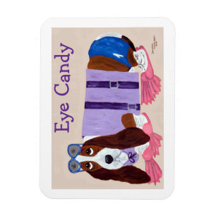 Basset Hound Augenschmaus Magnet
