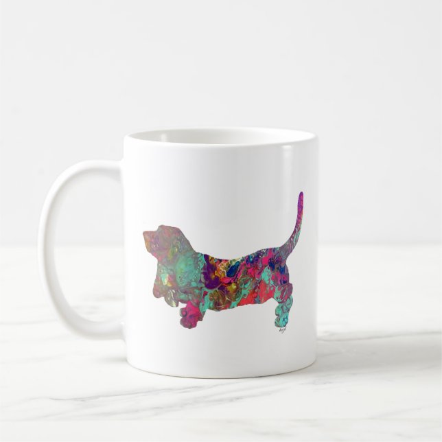 Basset Hound, Basset Hound Geschenke, Basset Hound Kaffeetasse (Links)