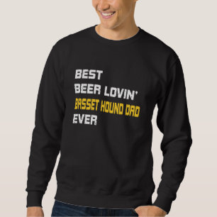 Basset Hound Bester Bierliebhaber Basset Hound Vat Sweatshirt