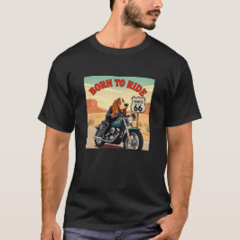 Basset Hound Biker Geboren zu fahren T-Shirt