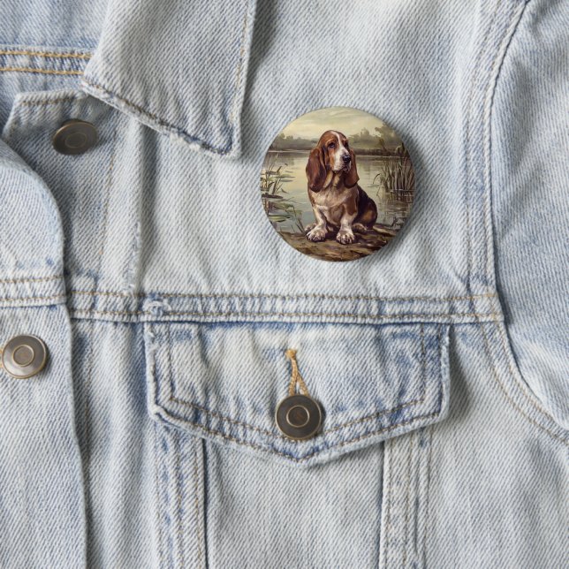 Basset Hound Button (Beispiel)