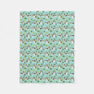 Basset Hound Cactus Blanket - Hunde Geschenke Fleecedecke