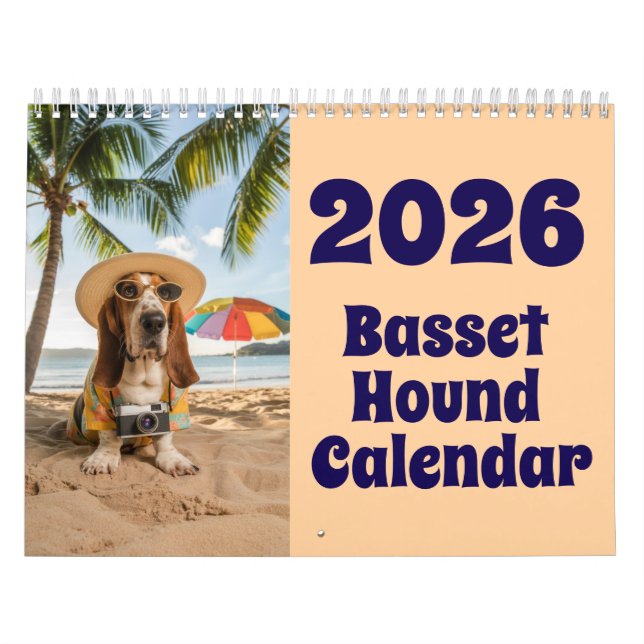Basset Hound Calendar Kalender (Titelbild)