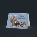 Basset Hound Chanukah Card Menorah Dreidel<br><div class="desc">Familie und Freunde während der Chanukah Saison zu erinnern ist eine wunderbare Möglichkeit, in Touch mit den Menschen behalten, die Sie Liebe und kümmern sich. Ich habe diese Chanukah-Karten mit Liebe und Sorgfalt erstellt, und ich bin sicher, jeder, der Lieben Hunde wird sich freuen, sie zu erhalten. Sie haben die...</div>
