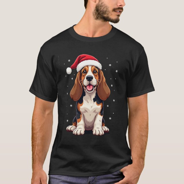 Basset Hound Christmas Tank Top (Vorderseite)