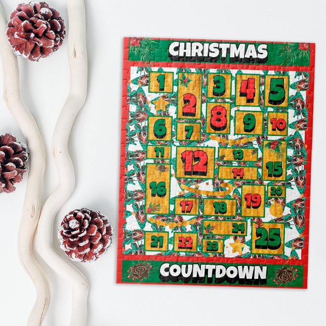 Basset Hound Countdown Weihnachtskalender Puzzle (Von Creator hochgeladen)