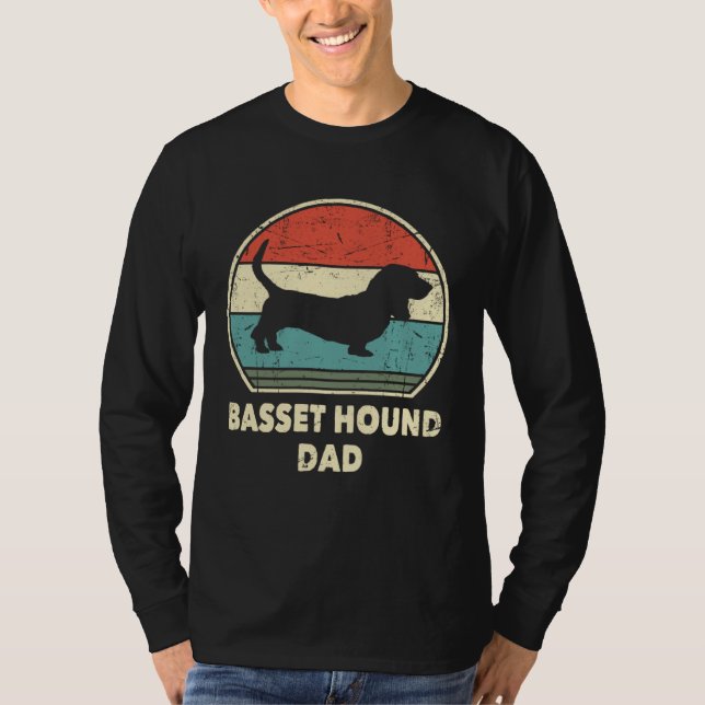 Basset Hound Dad Dog   For Men Basset Hound Daddy T-Shirt (Vorderseite)