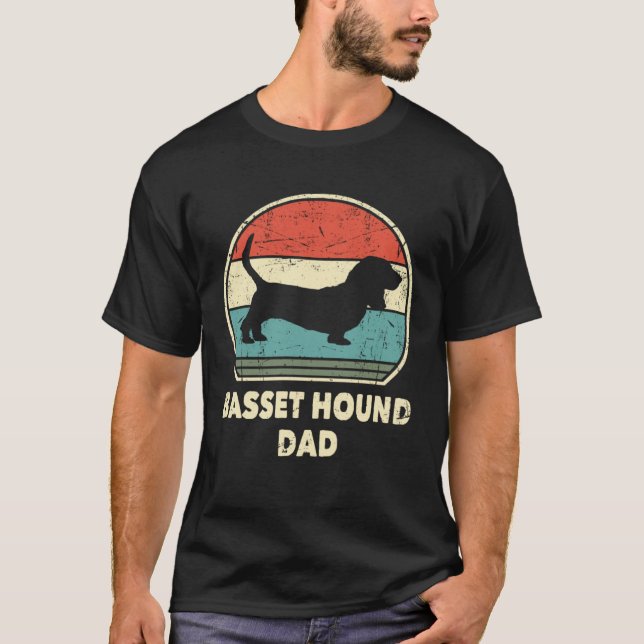 Basset Hound Dad Dog   For Men Basset Hound Daddy T-Shirt (Vorderseite)