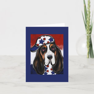 Basset Hound Dankeskarte