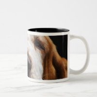 Basset Hound, das seinen Kopf stillsteht