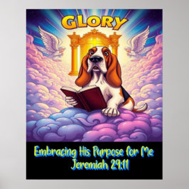 Basset Hound, der seinen Zweck für mich erfüllt Poster