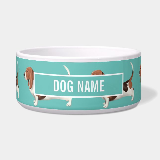 Basset Hound Dog Bowl Napf (Vorderseite)