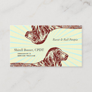 Basset Hound Dog Business Visitenkarte