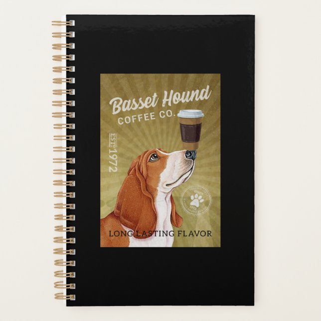 Basset Hound Dog Kaffee Planer (Vorderseite)