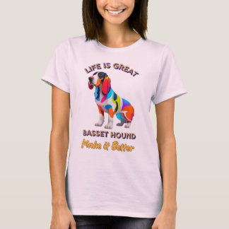 Basset Hound Dog Liebesdesign T-Shirt