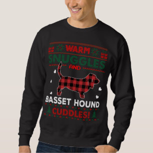 Basset Hound Dog liebt Weihnachten Weihnachten Wei Sweatshirt