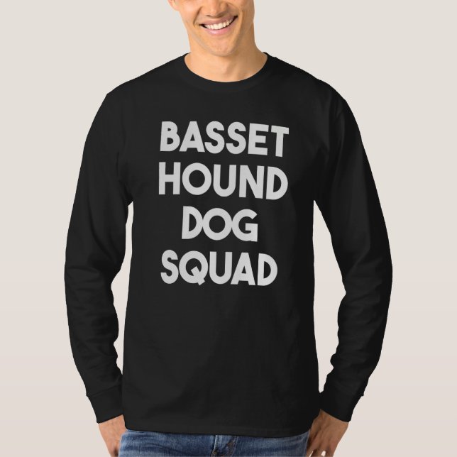 Basset Hound Dog Lover Funny - Basset Hound Dog Sq T-Shirt (Vorderseite)