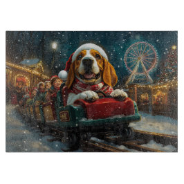 Basset Hound Dog Roller Untersetzer Weihnachten Schneidebrett