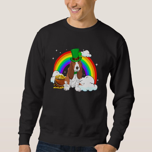 Basset Hound Dog Sweatshirt (Vorderseite)
