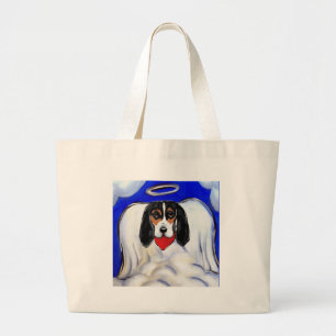 Basset Hound Engel Jumbo Stoffbeutel