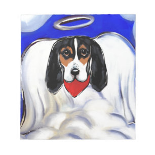 Basset Hound Engel Notizblock