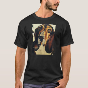 Basset Hound-Entwurf das T-Shirt der Männer