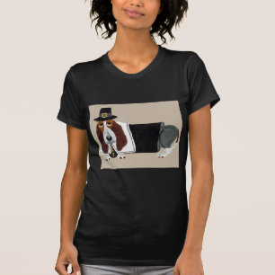 Basset Hound Erntedankfest Pilger T-Shirt