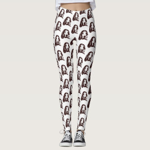 Basset Hound Face Leggings
