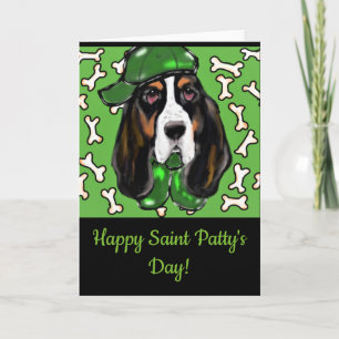Basset Hound Feiertagskarte
