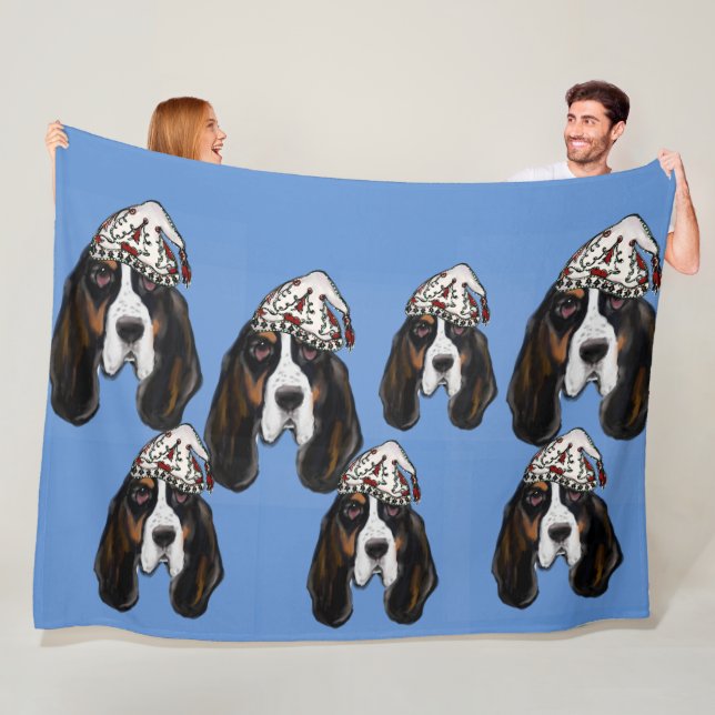 Basset Hound    Fleecedecke (Beispiel)