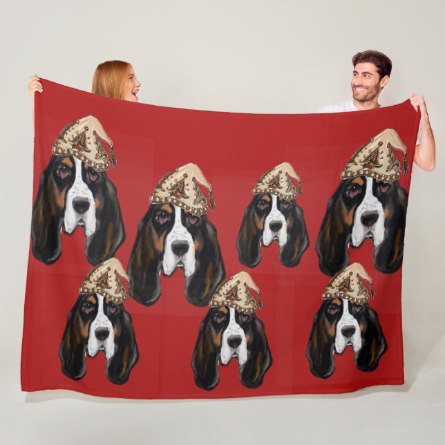 Basset Hound   Fleecedecke (Beispiel)