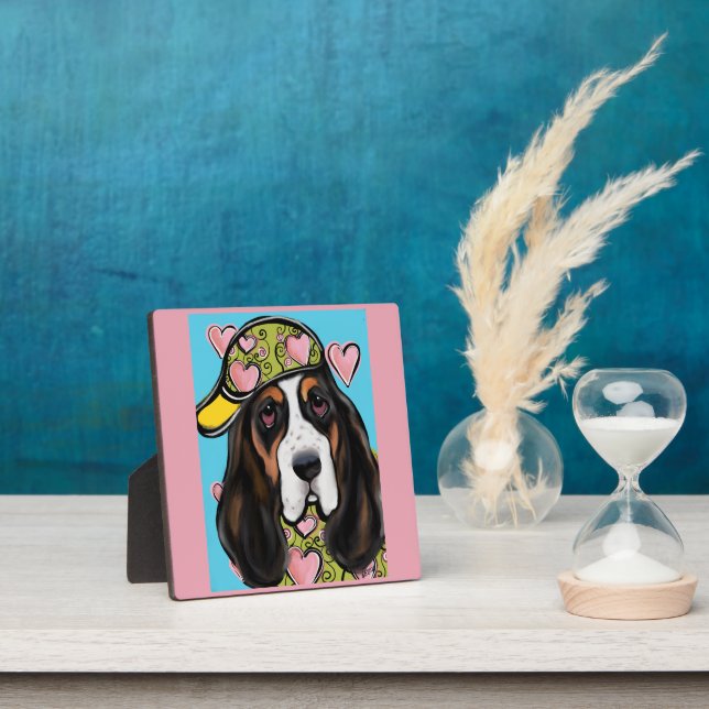 Basset Hound Fotoplatte (InSitu)