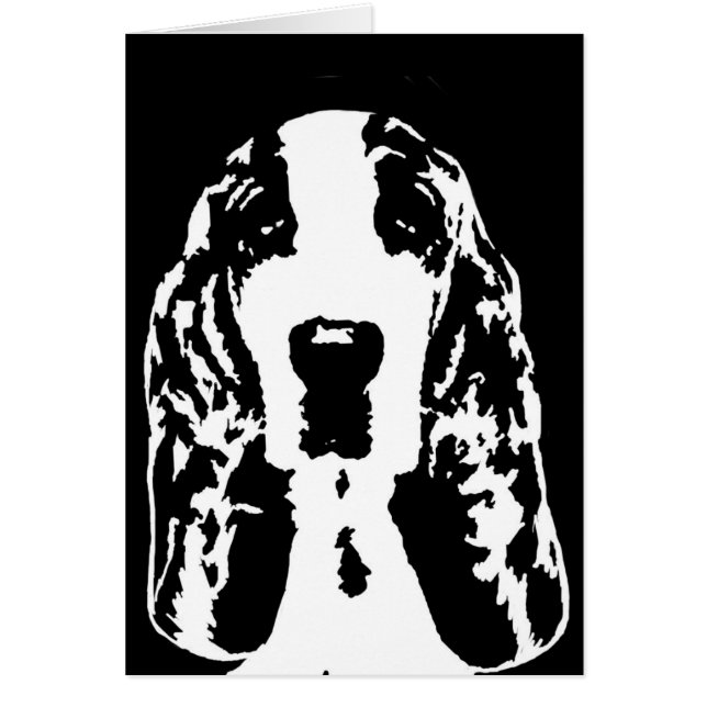 Basset Hound-Geschenke - Karte (Vorne)