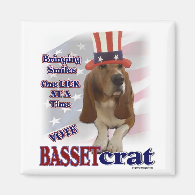 Basset Hound Geschenke Magnet (Vorne)