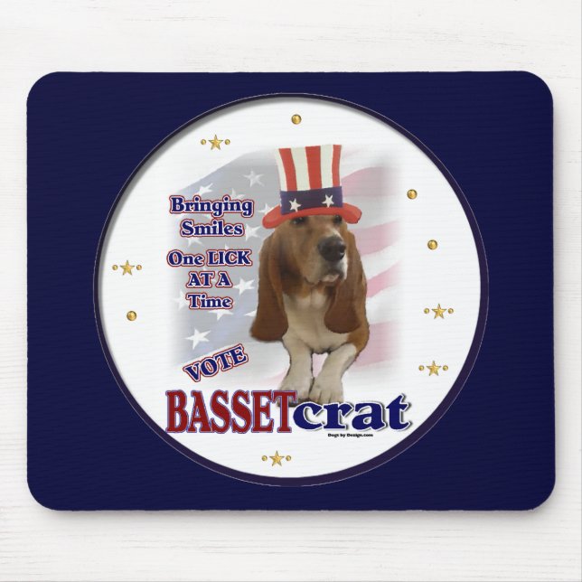Basset Hound Geschenke Mousepad (Vorne)