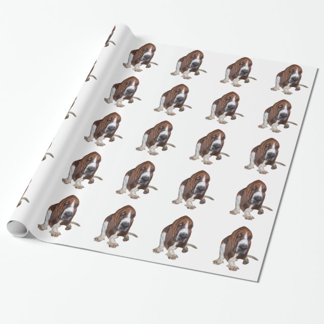 Basset Hound Geschenkpapier (Ungerollt)