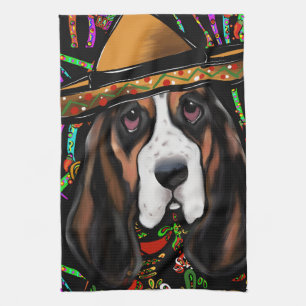 BASSET HOUND GESCHIRRTUCH