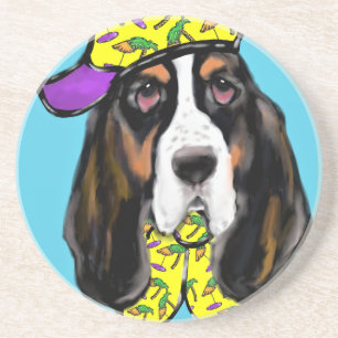 Basset Hound Getränkeuntersetzer