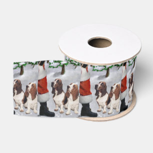 Basset Hound glauben Weihnachten Ripsband