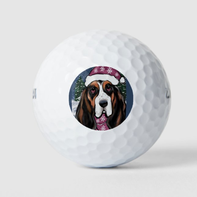 BASSET HOUND GOLFBALL (Vorderseite)
