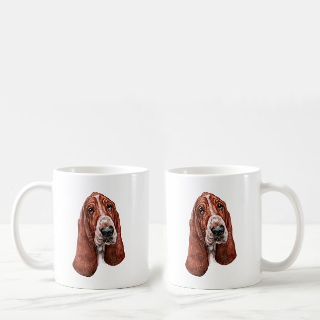Basset Hound Graphic Kaffeetasse (Von Creator hochgeladen)