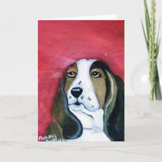 Basset Hound Gruß Karte