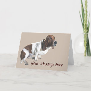 Basset Hound-Grüße-Karte Feiertagskarte